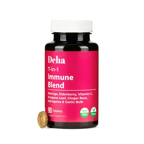 7-in-1 Immune Blend - Moringa, Vitamin C and Elderberry Tablets