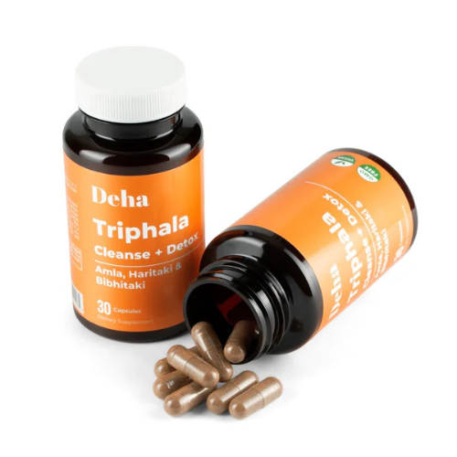 Triphala - Amla, Haritaki and Bibhitaki Capsules