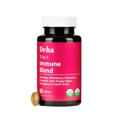 7-in-1 Immune Blend - Moringa, Vitamin C and Elderberry Tablets